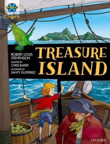 Project X Origins Graphic Texts: Dark Red Book Band, Oxford Level 17: Treasure Island - Robert Louis Stevenson [KSIĄŻKA]