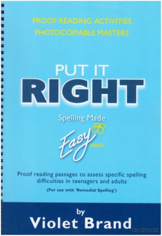 Proofreading Activities, Photocopiable Masters (Spelling Made Easy) - Violet Brand [KSIĄŻKA]