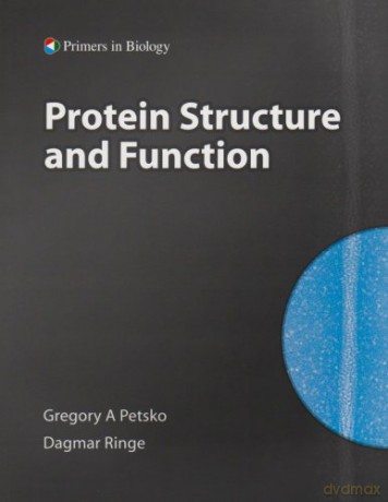 Protein Structure and Function (Primers in Biology) - Gregory Petsko [KSIĄŻKA]