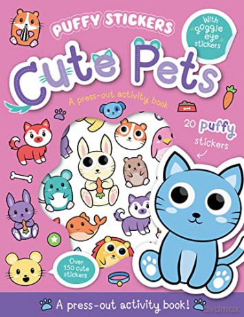 Puffy Sticker Cute Pets (Wobbly-Eye Puffy Sticker Activity) - Imagine That [KSIĄŻKA]