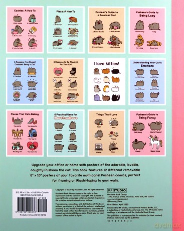 Pusheen Poster Book: 12 Cute Designs to Display - Claire Belton [KSIĄŻKA]