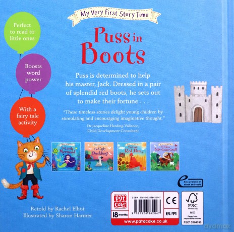 Puss in Boots: Fairy Tale with picture glossary and an activity - Pat-a-Cake [KSIĄŻKA]