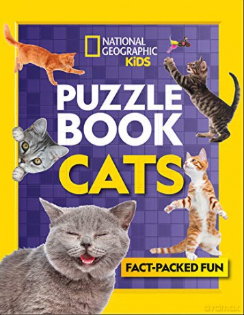 Puzzle Book Cats: Brain-tickling quizzes, sudokus, crosswords and wordsearches (National Geographic Kids) - National Geographic Kids [KSIĄŻKA]