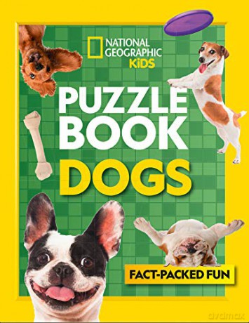 Puzzle Book Dogs: Brain-tickling quizzes, sudokus, crosswords and wordsearches (National Geographic Kids) - National Geographic Kids [KSIĄŻKA]