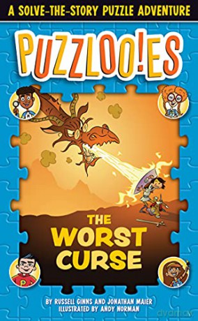 Puzzloonies! The Worst Curse: A Solve-the-Story Puzzle Adventure - Russell Ginns [KSIĄŻKA]
