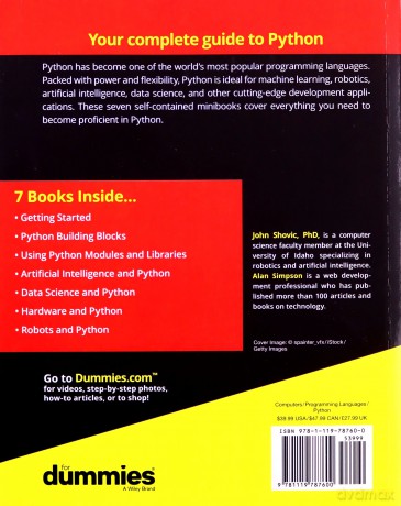 Python All-in-One For Dummies, 2nd Edition (For Dummies (Computer/Tech)) - John C. Shovic [KSIĄŻKA]