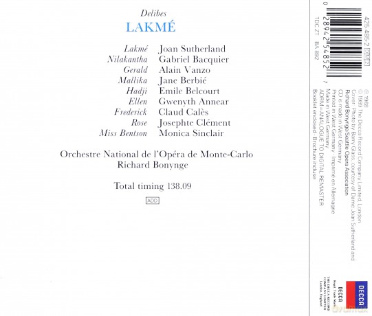 Bonynge: Delibes: Lakme (Ga) [2CD]