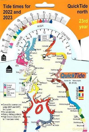 QuickTide north 2022 2023: Tide times for 2022 and 2023, 23rd year (QuickTide (or mis-spelled: Quick Tide)) [KSIĄŻKA]