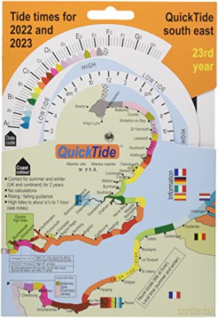 QuickTide south east 2022 2023: Tide times for 2022 and 2023 23rd year (QuickTide (or mis-spelled: Quick Tide)) [KSIĄŻKA]