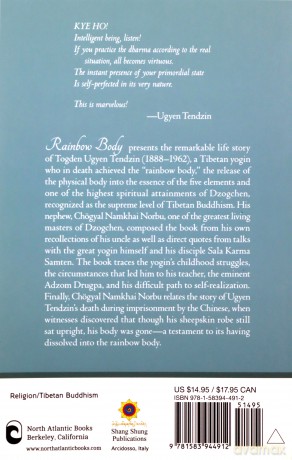 Rainbow Body: The Life and Realization of a Tibetan Yogin, Togden Ugyen Tendzin - Chogyal Namkhai Norbu [KSIĄŻKA]