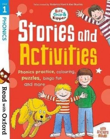 Read with Oxford: Stage 1: Biff, Chip and Kipper: Stories and Activities: Phonics practice, colouring, puzzles, bingo fun and more - Roderick Hunt [KSIĄŻKA]