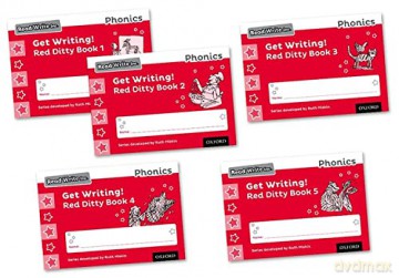 Read Write Inc. Phonics: Get Writing! Red Ditty Books 1-5 Mixed Pack of 5 - Ruth Miskin [KSIĄŻKA]