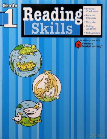 Reading Skills: Grade 1 (Flash Kids Harcourt Family Learning) - Flash Kids Editors [KSIĄŻKA]