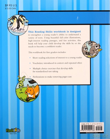 Reading Skills: Grade 1 (Flash Kids Harcourt Family Learning) - Flash Kids Editors [KSIĄŻKA]
