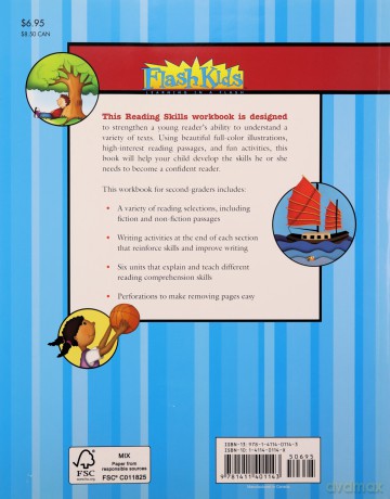 Reading Skills: Grade 2 (Flash Kids Harcourt Family Learning) - Flash Kids Editors [KSIĄŻKA]
