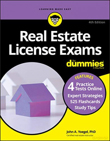 Real Estate License Exams For Dummies with Online Practice Tests, 4th Edition: 4 Practice Test Online + 525 Flashcards - John A. Yoegel [KSIĄŻKA]