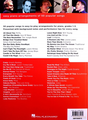 Really Easy Piano 50 Hit Songs [KSIĄŻKA]