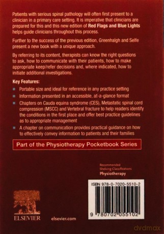 Red Flags and Blue Lights: Managing Serious Spinal Pathology, 2e (Physiotherapy Pocketbooks) - Sue Greenhalgh MA GD Phys FCSP [KSIĄŻKA]