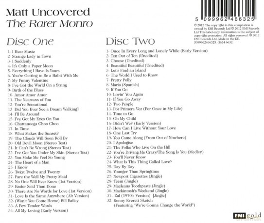 Matt Monro: Matt Uncovered - The Rare Monro [2CD]