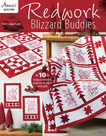 Redwork Blizzard Buddies: 10 unique redwork projects to stitch and quilt (Annie's Quilting) - Pearl Louise Krush [KSIĄŻKA]