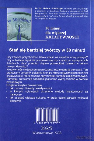 30 minut dla większej kreatywności - Helmut Schlicksupp [KSIĄŻKA]