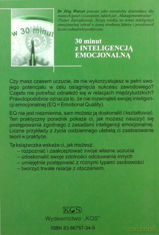 30 minut z inteligencją emocjonalną - Jorg Wurzer [KSIĄŻKA]
