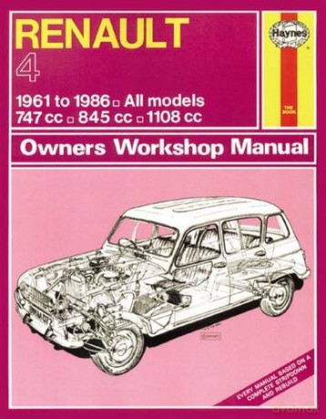 Renault 4 (61 - 86) Haynes Repair Manual - Anon [KSIĄŻKA]