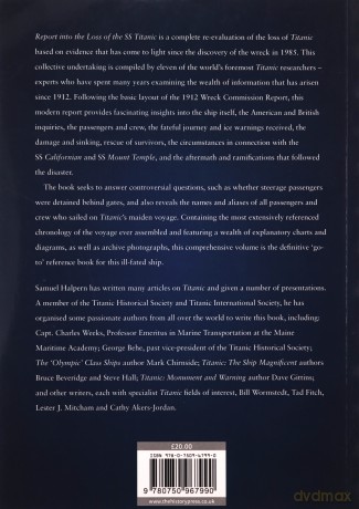 Report into the Loss of the SS Titanic: A Centennial Reappraisal - Halpern [KSIĄŻKA]