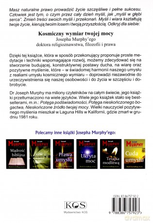 Kosmiczny wymiar twojej mocy - Joseph Murphy [KSIĄŻKA]