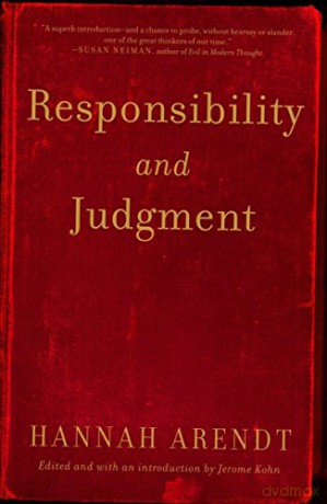 Responsibility and Judgment - Hannah Arendt [KSIĄŻKA]