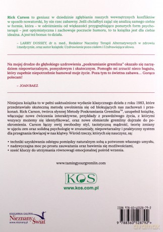Poskramianie swojego gremlina. 
Zdumiewająco prosta metoda, by samemu sobie zejść z drogi - Rick Carson [KSIĄŻKA]