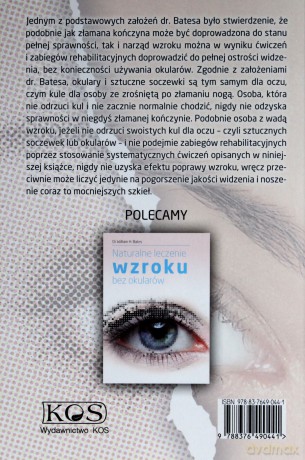 Samoleczenie wzroku metodą dr. Bates"a - Bob Fingerbild [KSIĄŻKA]
