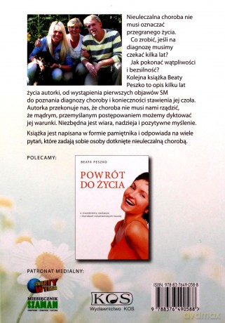 Stwardnienie rozsiane.
Jak odnalazłam nadzieję i drogę ku zdrowiu - Beata Peszko [KSIĄŻKA]
