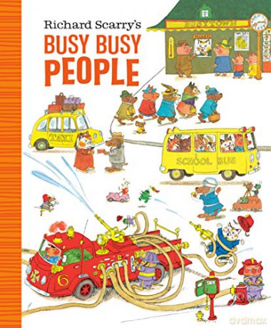 Richard Scarry's Busy Busy People (Richard Scarry's Busy Busy Board Books) - Richard Scarry [KSIĄŻKA]