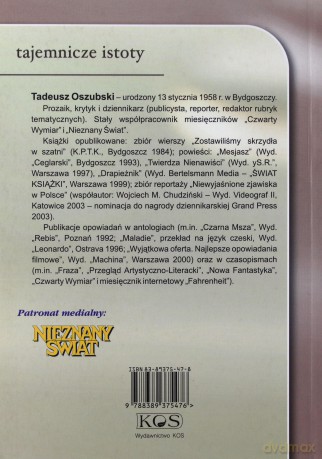 Tajemnicze Istoty - Tadeusz Oszubski (książka)