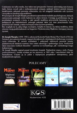 Terapia modlitwą.
Myśli kształtują życie - Joseph Murphy [KSIĄŻKA]
