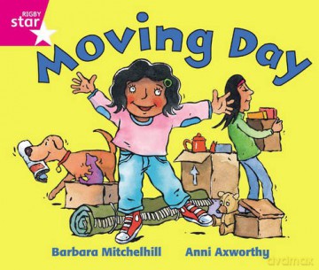Rigby Star Guided Reception: Pink Level: Moving Day Pupil Book (single) [KSIĄŻKA]
