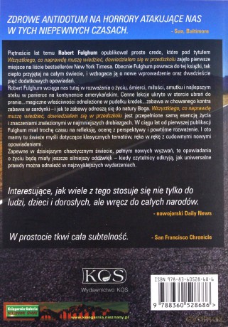 Wszystkiego, co naprawdę muszę wiedzieć, dowiedziałem się w przedszkolu - Robert Fulghum [KSIĄŻKA]