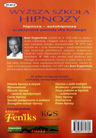 Wyższa szkoła hipnozy - Kurt Tepperwein [KSIĄŻKA]