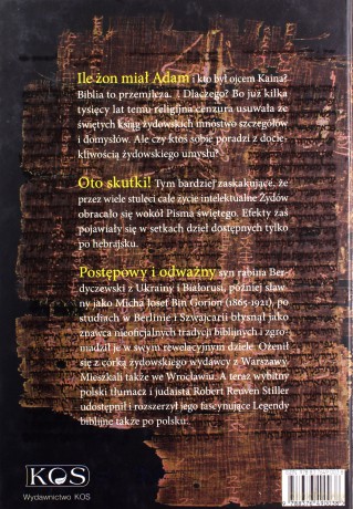 Żydowskie legendy biblijne - Micha Josef Bin Gorion [KSIĄŻKA]