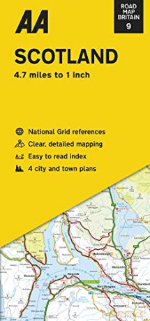 Road Map Scotland (AA Road Map Series 9) (AA Road Map Britain) Map - Folded Map, 03 Mar 2022: Streetmap [KSIĄŻKA]