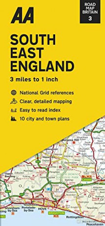 Road Map South East England (AA Road Map Series 3) (AA Road Map Britain) Map - Folded Map, 03 Mar 2022: Streetmap [KSIĄŻKA]