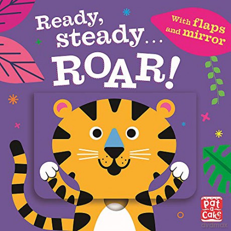 Roar!: Board book with flaps and mirror - Pat-a-Cake [KSIĄŻKA]