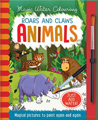 Roars and Claws - Animals, Mess Free Activity Book (Magic Water Colouring) - Imagine That [KSIĄŻKA]