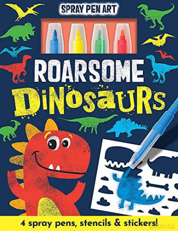 Roarsome Dinosaurs: 1 (Spray Pen Art) - Imagine That [KSIĄŻKA]