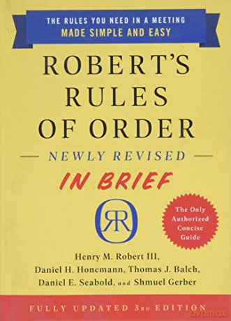 Robert's Rules of Order Newly Revised In Brief, 3rd edition - Henry Robert Robert III [KSIĄŻKA]