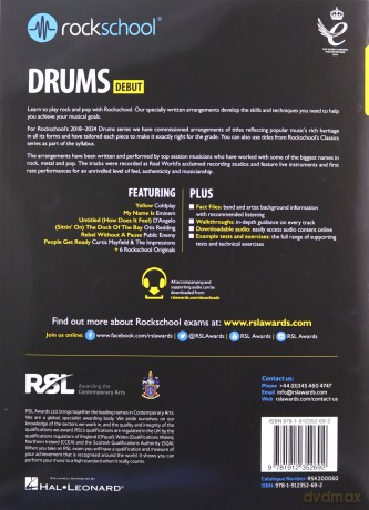 Rockschool Drums Debut (2018) [KSIĄŻKA]
