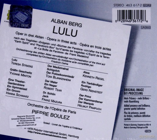 Boulez: Berg Lulu [3CD]