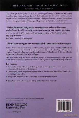 Rome and the Mediterranean 290 to 146 BC: The Imperial Republic (The Edinburgh History of Ancient Rome) - Nathan Rosenstein [KSIĄŻKA]