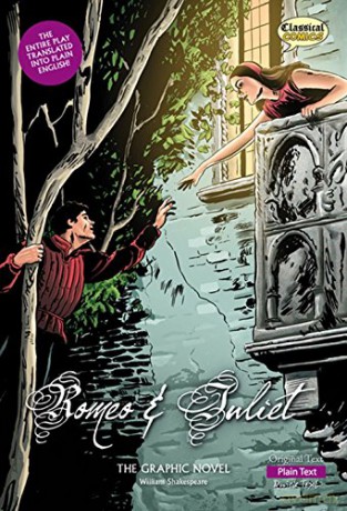 Romeo and Juliet The Graphic Novel: Plain Text (British English) - William Shakespeare [KOMIKS]